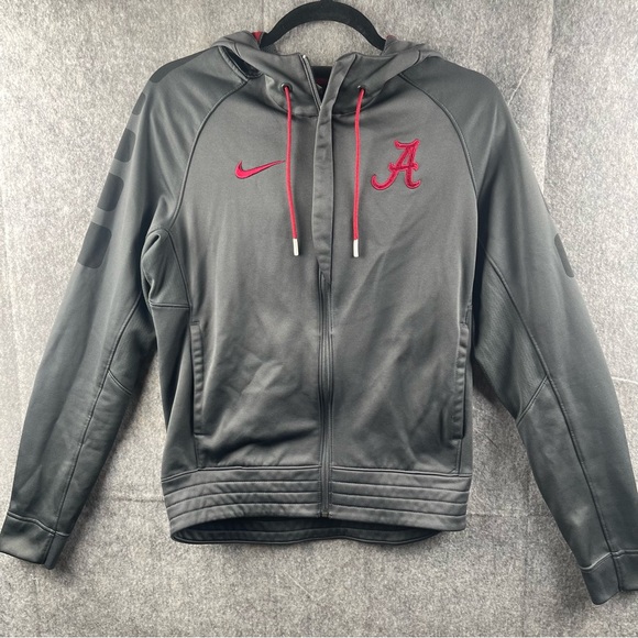 Nike Pro‎ Mens Size Small Elite Alabama Crimson Tide Full Zip Track Jacket Gray - Picture 1 of 12